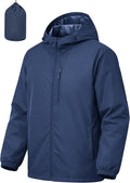 Men's Cycling Jacket Rain Jacket Waterproof Windbreaker Raincoat Running Hiking Gear Hood Lightweight Packable