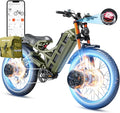 eAhora 2026 Romeo Pro 3 5600W 50Mph High-Torque Ebike, 60V 80Ah 250-Mile Long Range Electric Bike for Adults, Adjustable Air Suspension, 26'' Puncture-Proof Tire, UL 2849 Certified by TÜV