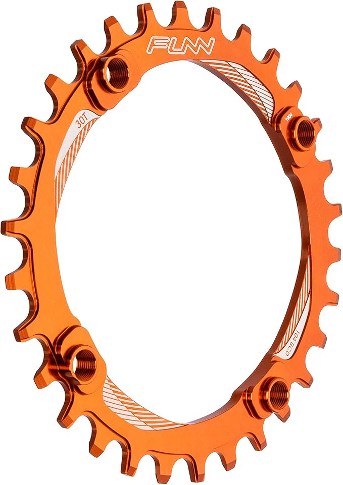 Funn Solo Narrow Wide Chainring for 9 10 11 12 Speed Chain, Fits 104mm BCD Interface Crankset, Single Speed Bike Chain Ring for MTB, BMX Bike, Gravel Bike and Road Bike