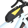 Top Tube Bike Bag Bicycle Frame Bag Front Bike PouchCycling Accessories Bike Pack for MTB,Road Bike,Gravel Two Mounting System (BLACK&YELLOW)