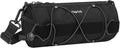 MOSISO Bike Handlebar Bag, Bicycle Front Frame Case with Elastic Cord, 2.5L Bike Roll Top Tube Pouch Storage Pack Cycling Accessories Cylinder Bag with Shoulder Strap, Black