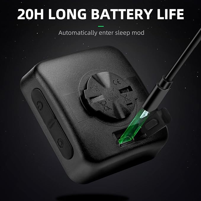 ROCKBROS GPS Bike Computer with Mount, Cycling Computer with Automatic Backlight, Bicycle Odometer IPX6 Waterproof and 600mAH Battery Large Display Screen