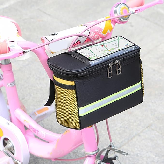 Road Bikes Handlebars Bag Large Bicycles Front Storage Pouches Waterproof Phone Bag Bikes Frame Panniers Organizers Pouc