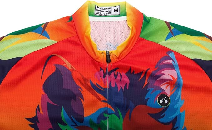 Men Cycling Jersey Skull Bike Short Sleeve Tops Quick-Dry Reflective 3-Pockets S-3XL