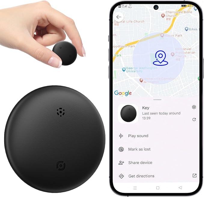 Smart Tracker Tags,Smart Tracker(2025), Works with Google's Find Hub/Find My Device (Android Only) App, Tracker Tag Locator for Keys, Luggage, Satchel, Backpack (Not for Apple Devices)