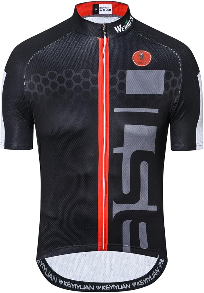 New Pro Full Zipper Men's Cycling Jersey Short Sleeve Riding Shirt USA
