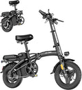 Folding Electric Bike for Adults, 500W Peak Motor, Up to 23 MPH, 14” Foldable Ebike with 48V 12Ah Battery, 35 Miles PAS Range, Mini Electric Bicycle for Adults & Teens