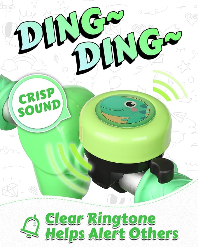 VICTGOAL Bike Bell for Kids with Loud Clear Sound, Bicycle Bell Scooter Bike Horn Ringtone Alert Cute Cycling for Toddler Children Boys Girls