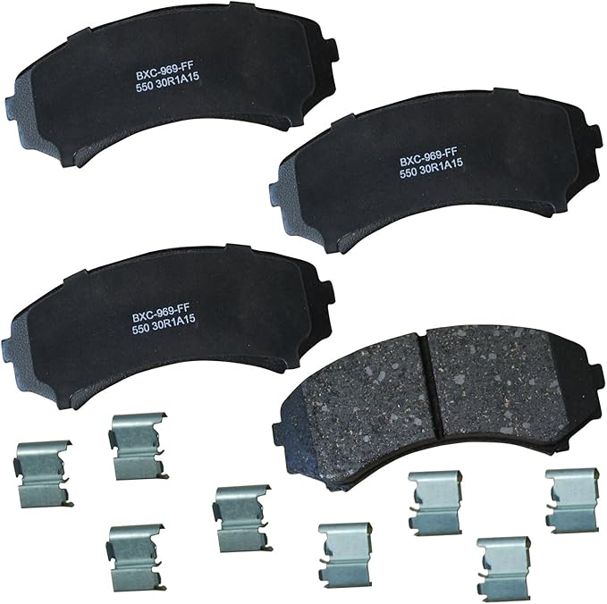 Bendix Premium SBC550 Ceramic Front Brake Pads for Mazda MPV 1993-1992, Mitsubishi Endeavor 2009, Grandis 2009, Montero 2009