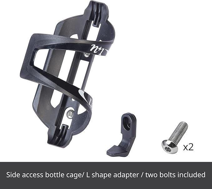 N+1 Lightweight Bicycle Bottle Holder- Side Load Bike Water Bottle Cage for Road Bikes and Mountain Bikes