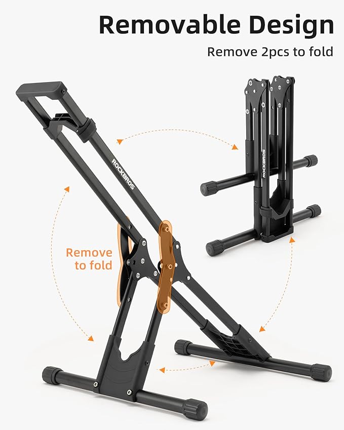 ROCKBROS Indoor Bike Stand for Storage, Garage - Floor Stand for 20-29'' Mountain & Road Bikes