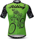 Men's Cycling Jerseys Tops Biking Shirts Short Sleeve Full Zipper Bike Clothing