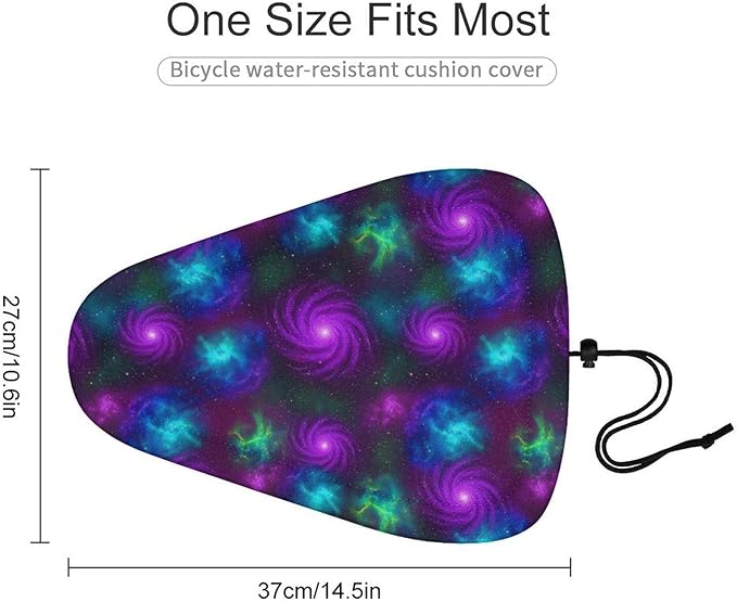Adjustable Exercise Bike Seat Cover, Soft Cushion Indoor Outdoor Dust Resistant Protection