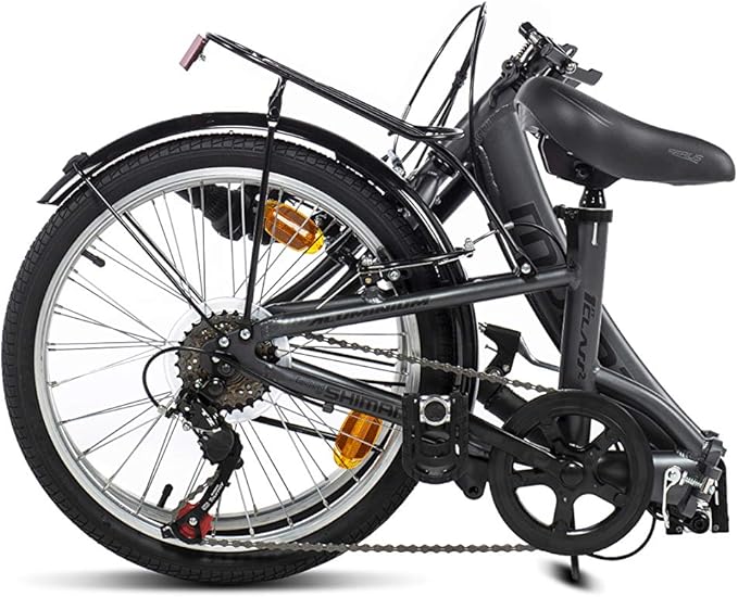 Unisex's First Class White Folding Bike