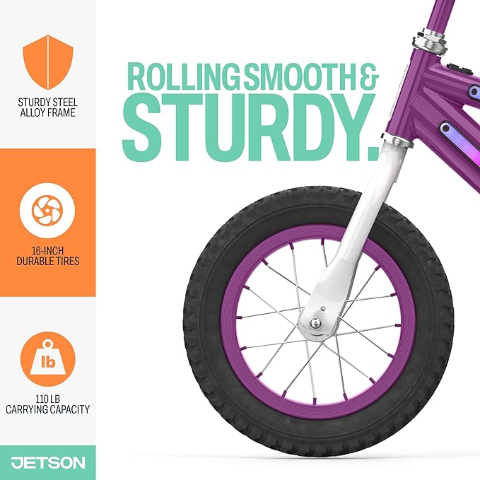 Jetson Light Rider Kids’ Light-up Unisex Bike, LED Light-up Frame, 3 Different Light Modes