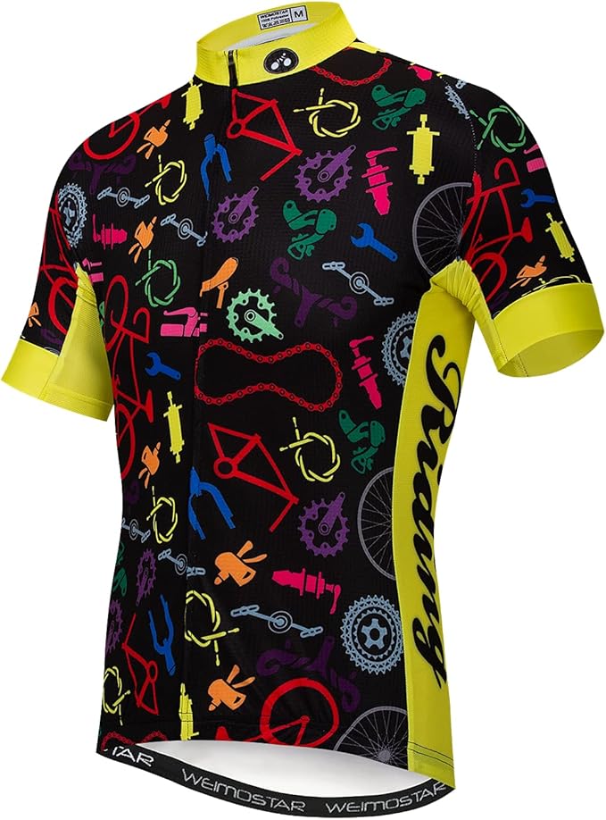 Hotlion Summer Cycling Jersey Men Mountain Bike Jersey Quick Dry Bicycle Shirt Short Sleeve Cycling Clothing