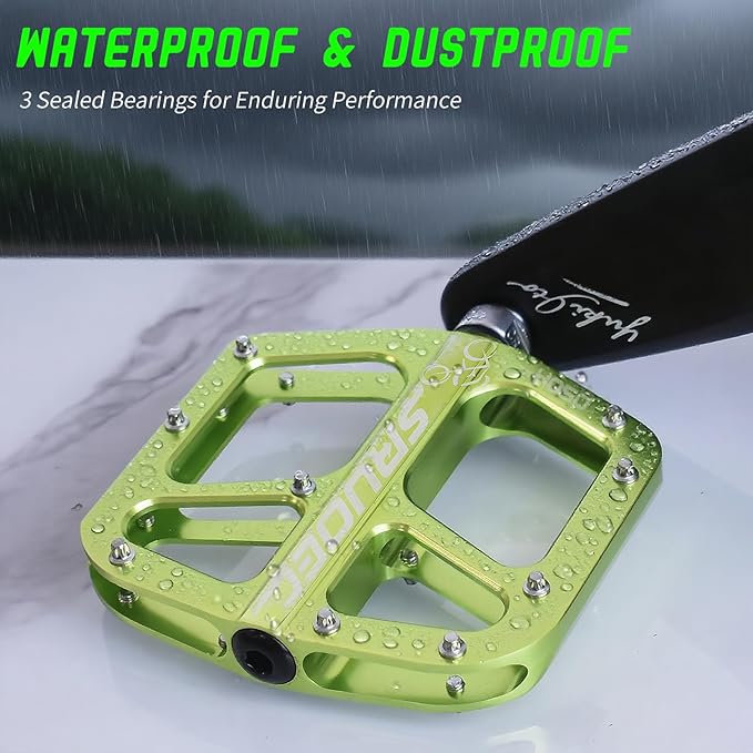 Lightweight Bike Pedals - Non-Slip Mountain and Road Bicycle Pedals for BMX
