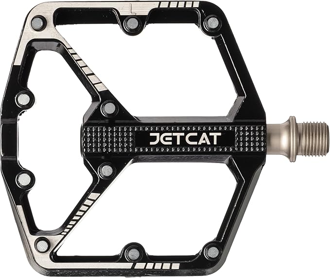 Mountain Bike Pedals Flat - MTB Pedals Flat, Bicycle Pedals, Road Bike Pedals, BMX Pedals, for BMX MTN Road Gravel EBike, Specialized Parts, Adults, Aluminum Metal Stamp 9/16"