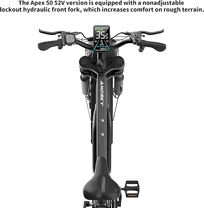 Apex 50 Electric Bike Dual Motor for Adults (CA Immediate-De'livery) 52V 25AH/48V 25AH, 26" Fat Tires Full Suspension 35MPH/100Mile, Hydraulic Brake