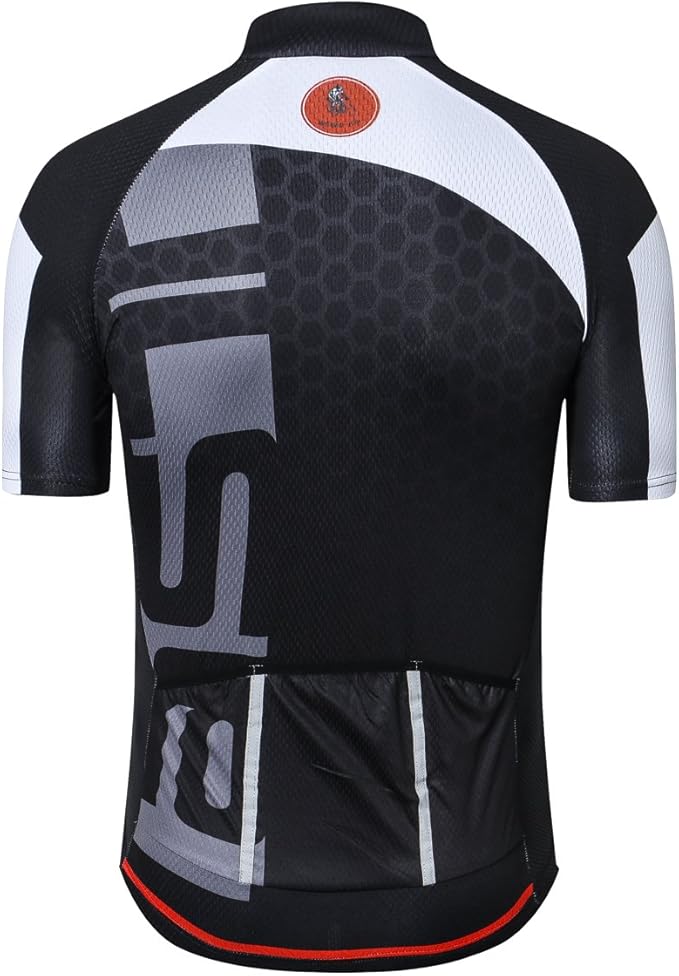 New Pro Full Zipper Men's Cycling Jersey Short Sleeve Riding Shirt USA