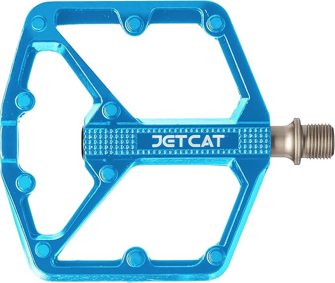 Mountain Bike Pedals Flat - MTB Pedals Flat, Bicycle Pedals, Road Bike Pedals, BMX Pedals, for BMX MTN Road Gravel EBike, Specialized Parts, Adults, Aluminum Metal Stamp 9/16"