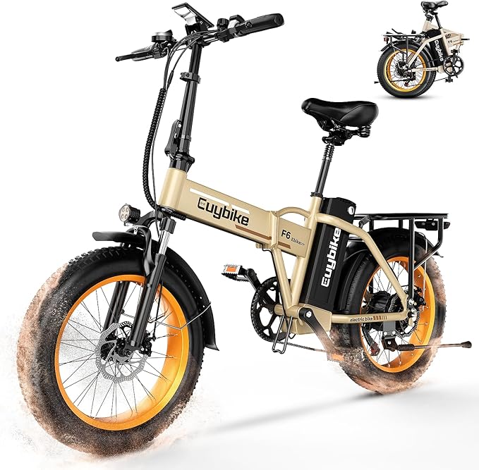 Folding Electric Bike for Adults and Seniors, 1000W Motor 48V 20AH Battery 30MPH 80 Miles, 20" Fat Tire All Terrain Ebike, 7-Speed Commuter E Bike, Step-Thru Electric Bicycle for Women and Teens