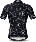 Weimostar Men's Cycling Jersey Short Sleeve Bike Clothing Multicolored Diamond
