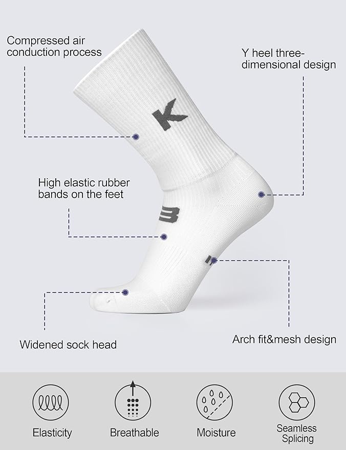 INBIKE Sports Socks Road Bike Cycling Hiking Socks Compression Socks Running Socks Women Men Anti Blisters