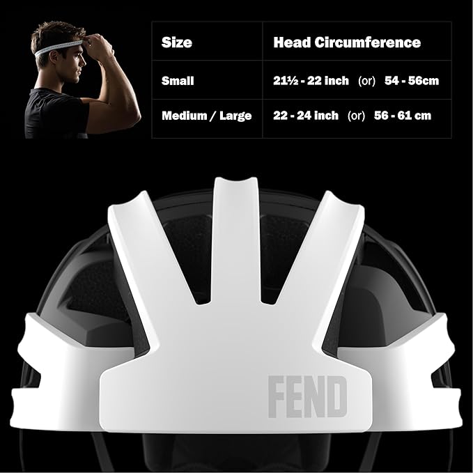 FEND One Foldable Bike Helmet – Patented Smart-Fold 50% Compact Design, Award-Winning Safety CPSC/EN1078 Certified, for Adults, Commuters, E-Bikes, Scooters