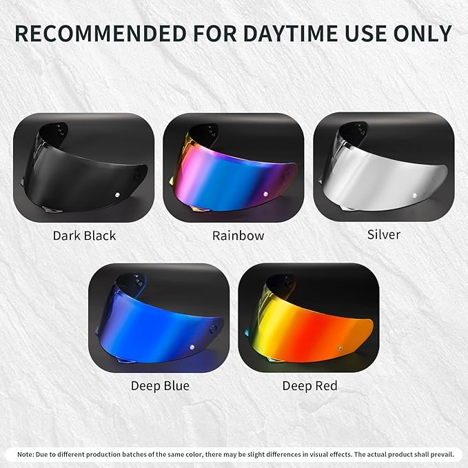 PSLER i90 Visor - HJ-33 Helmet Tinted Visor i90 Face Shield Motorcycle Helmet Visor for i90 HJ-33,Deep Gold Red