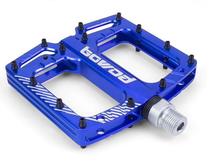 Bike Pedals 9/16" Lightweight Non-Slip Bicycle Platform Pedals - Fits Most Adult Bikes & Mountain Bikes &MTB, Road Bikes and Slip-Resistant Design