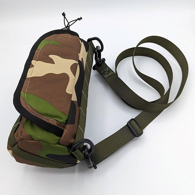 Sling Strap (Olive Green) - Adjustable Slide up to 58" Long | includes Metal Clips | Made of Nylon Construction | Durable | Can be Used in Handlebar Bags & Stem Bags | Made in USA