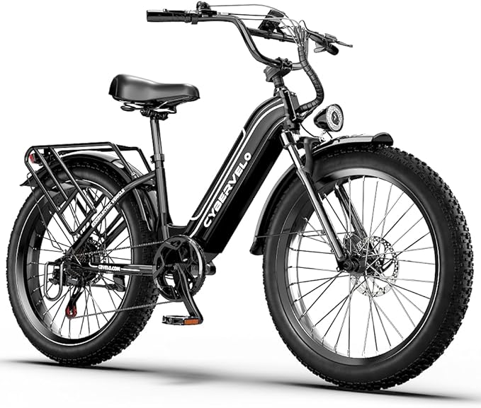 1000 Peak Electric Bike for Adults,up 80 Miles Removable Battery Ebike, 26" Electric E Bike with 7-Speed,Adult Electric Bicycles for Commute Beach Snow Womens/Man All Terrain