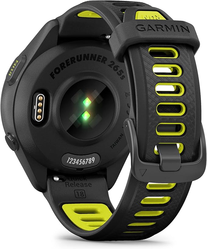 Garmin Forerunner 265S Advanced Multisport Touchscreen Smartwatch, Black | Heart Rate Monitor, Training Stats, Daily Suggested Workouts, Up to 15 Day Battery Life with Signature Series Charging Bundle