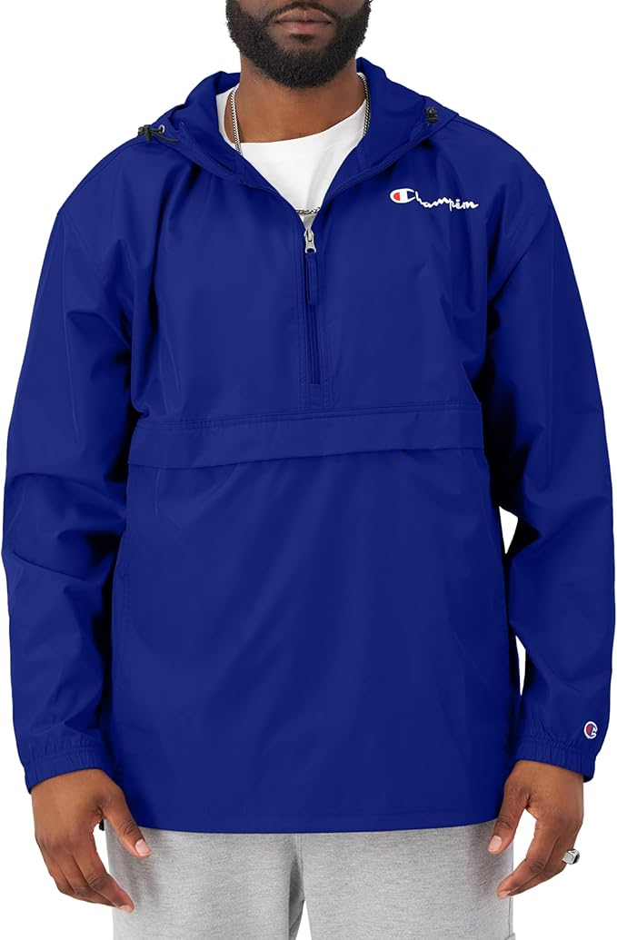 Champion Men's Jacket, Stadium Full-zip Jacket, Wind Resistant, Water Resistant Jacket for Men