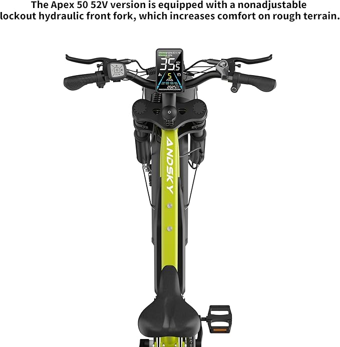 Apex 50 Electric Bike Dual Motor for Adults (CA Immediate-De'livery) 52V 25AH/48V 25AH, 26" Fat Tires Full Suspension 35MPH/100Mile, Hydraulic Brake
