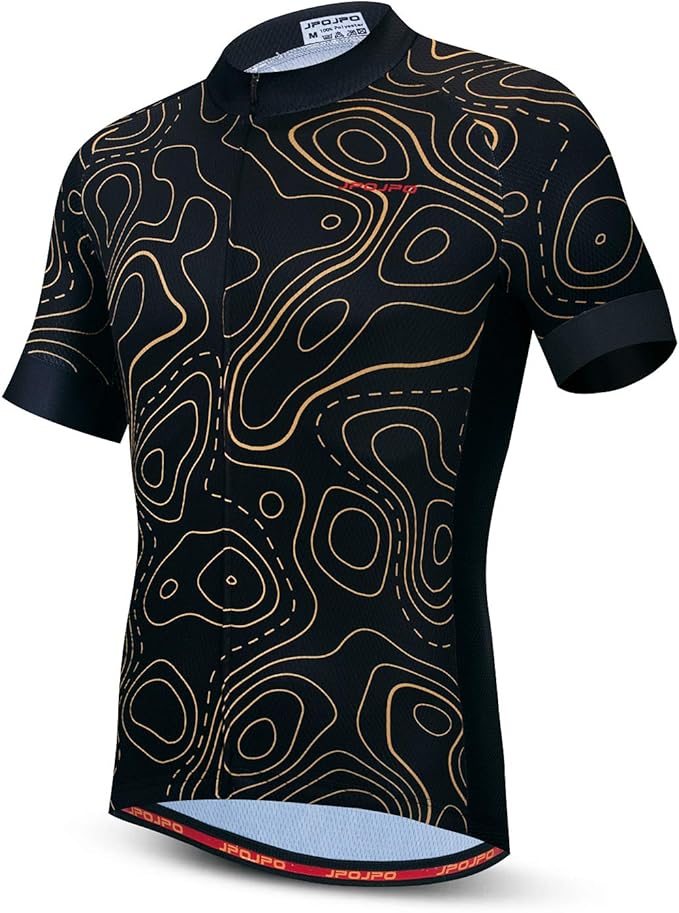 JPOJPO Men's Cycling Jersey Bike Shirt Short Sleeve MTB Summer Clothing Bicycle Tops Jacket S-3XL