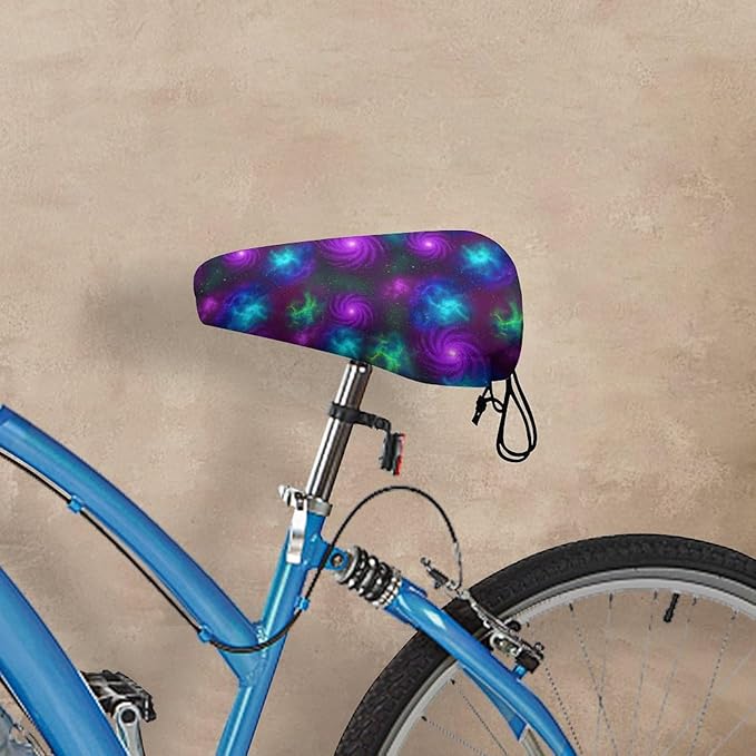 Adjustable Exercise Bike Seat Cover, Soft Cushion Indoor Outdoor Dust Resistant Protection