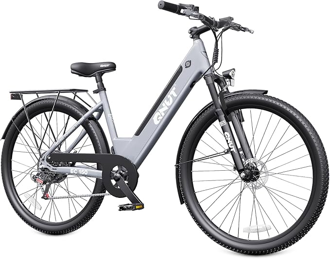 Electric Bike for Adults, 1200W Peak Commuter Ebike with 48V Built-in Battery 26" City Step Through E-Bike 7-Speed 65Miles 20Mph Urban Electric Bicycles for Women Men Teens