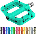 Mountain Bike Pedals Flat - MTB Pedals Flat, Bicycle Pedals for BMX/MTN/Road/Gravel/EBike, BMX Pedals, Platform Pedals, Adults & Kids Bike Replacement Upgrades Parts 9/16