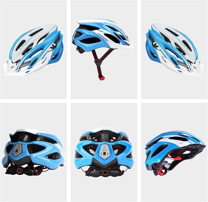 Bike Helmet Men Women, Shinmax Bicycle Helmet with Rear Light and Detachable Visor