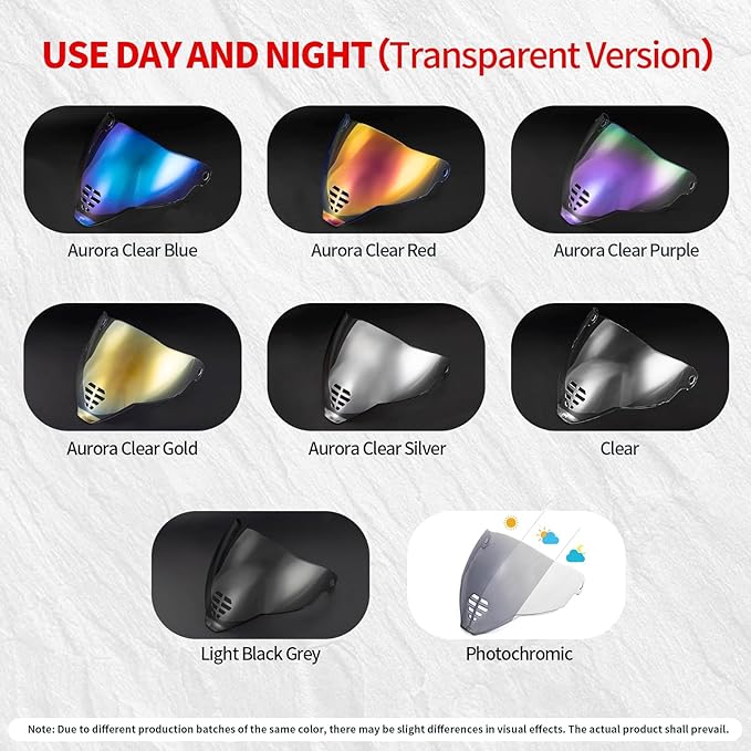 PSLER IC-06 visor- Icon Airflite Face Shield Motorcycle Helmet Visor Accessories Replacement for Icon Airflite IC-06,Clear
