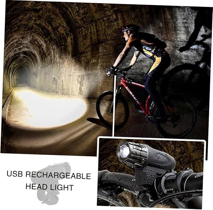USB Rechargeable Bike Light Kit Led Front Rear Bike Lights Easy to Install