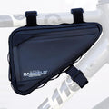 Bike Frame Bag with Two Side Pockets Waterproof Reflective Bicycle Triangle Pouch Storage Bag Strap-On, Mountain Road Bike MTB Cycling Bike Acessories, 1.5L
