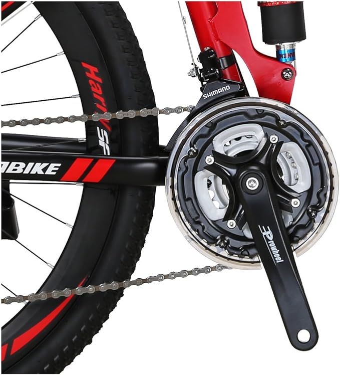 EUROBIKE Folding Bike,Folding Bike for Adults,21 Speed Bike,26/27.5 Inches, Dual Suspension Bike | Dual Suspension Bike