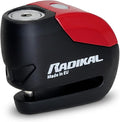 RADIKAL RK9 Disc Lock with Premum Alarm 120db ON/Off, LED Night Alert, Warning Pre-Alarm, 100% Waterproof, Full Metal Heavy Duty Brake Lock Universal Anti Theft Device for Motorcycle, E-Bike, Bicycle