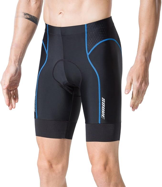 Souke Sports Men's Cycling Shorts Padded Bike Half Pants Bicycle Biking Tights