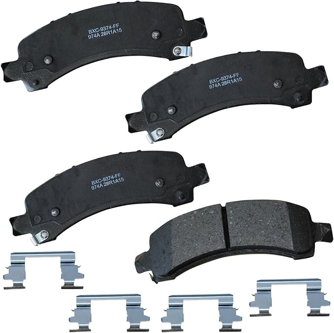 Bendix Premium SBC974A Ceramic Rear Brake Pads for Select Models Cadillac Escalade, Chevrolet Avalanche 1500, Express Silverado Sonora, Suburban Tahoe, GMC Savana Sierra Yukon, Yukon XL 1500