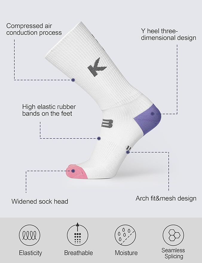INBIKE Sports Socks Road Bike Cycling Hiking Socks Compression Socks Running Socks Women Men Anti Blisters
