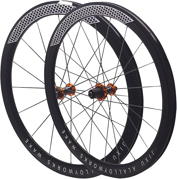 Road Bike Carbon Wheels 700C 30/40/50mm Double Layer Bike Rim Aluminum Alloy Quick Release C/V/Rim-Brake Bike Wheels 7-12 Speed Wheelsets